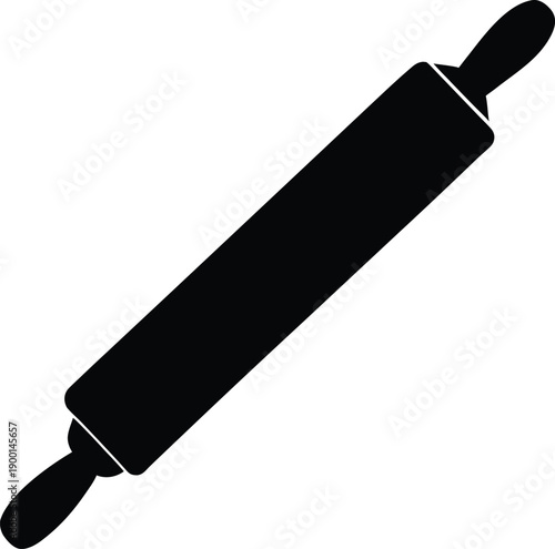 Rolling Pin silhouette vector art Illustration