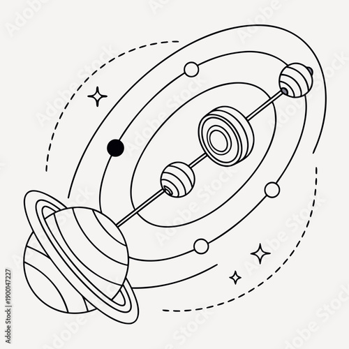 Self-learning AI core evolving through layered data, abstract vector art symbolizing intelligence growth and complex information processing.