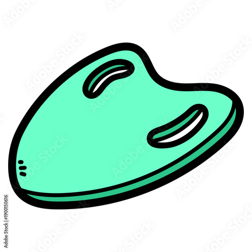 pool kickboard illustration