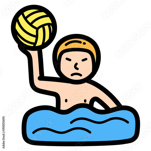 water polo illustration