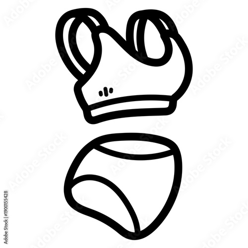 swimming suit illustration