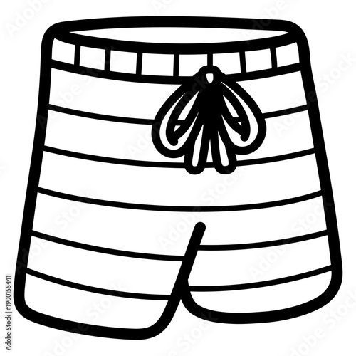 swim shorts illustration