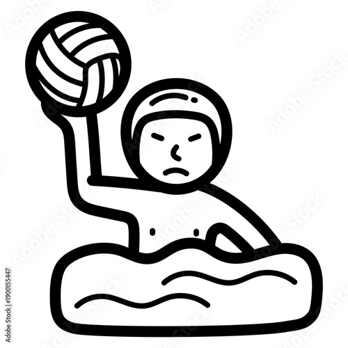 water polo illustration