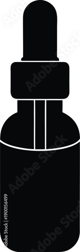 Essential Oil Bottle Vector Illustration