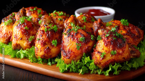 Twelve small roast chickens...