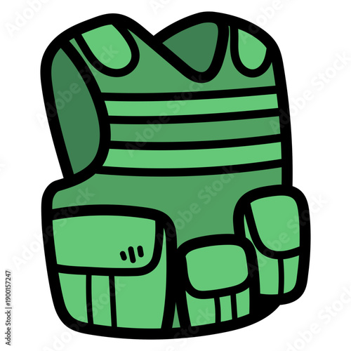 bulletproof vest illustration