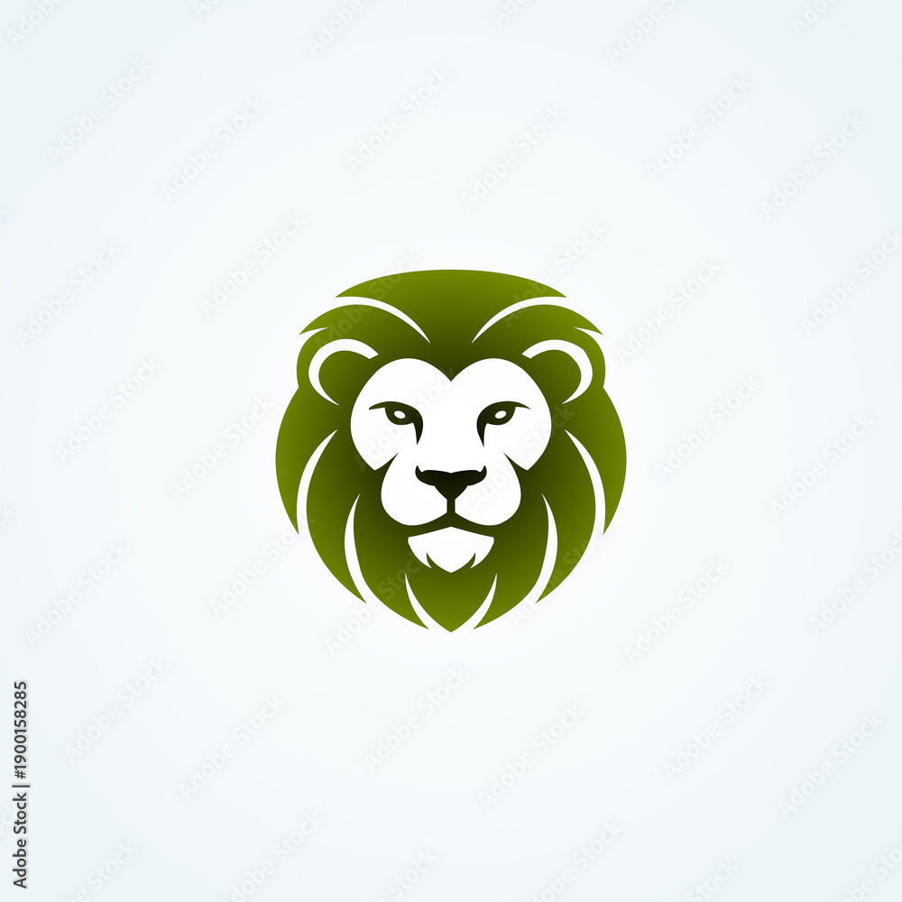 Obraz premium lion face logo, lion logo, colourful logo, lion face, beard, king , lion ki