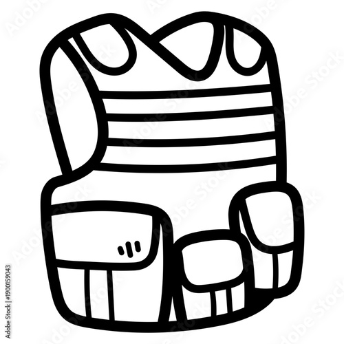 bulletproof vest illustration