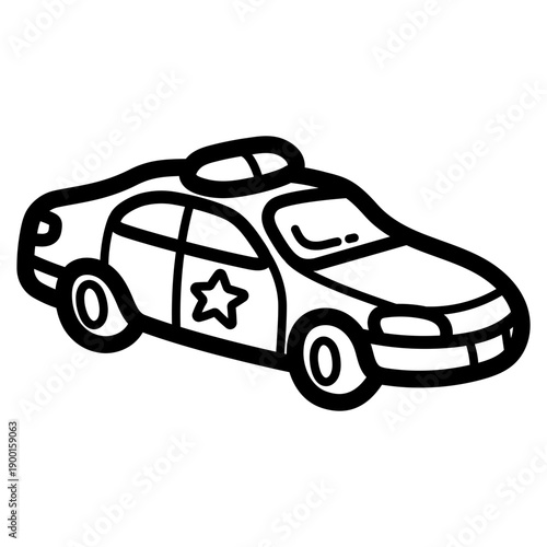 police car illustration