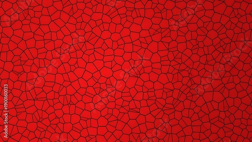 Vibrant red backdrop featuring a prominent circular frame and an abundance of small hearts, symbolizing deep affection