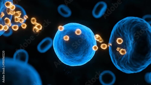 3D Visualization: Stem Cell Exosome Release and Extracellular Communication