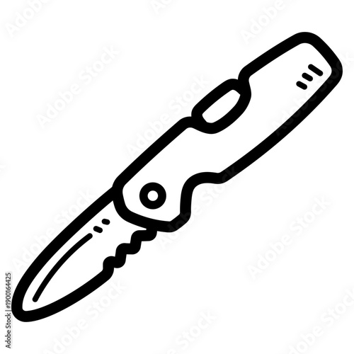 pocket knife illustration