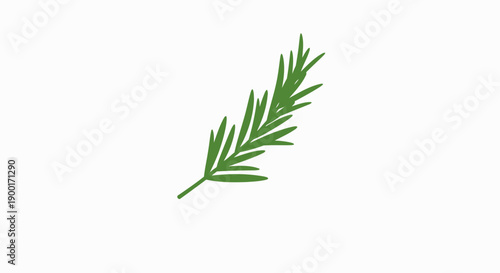 single green leaf branch