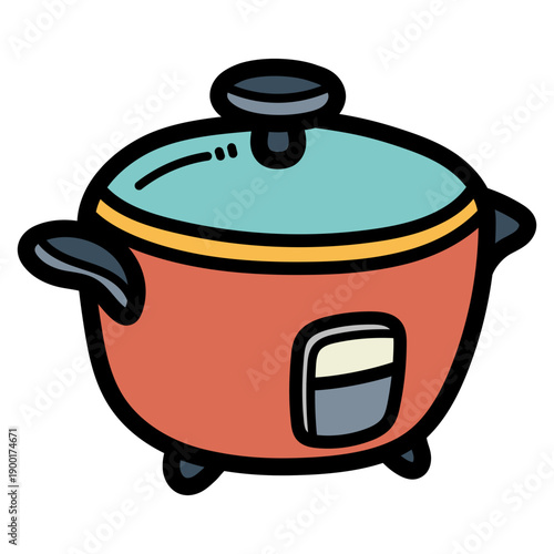 rice cooker illustration
