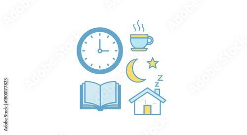 Morning Routine with Coffee and Reading at Home.