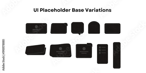 Black and white keyboard buttons icon set for digital devices