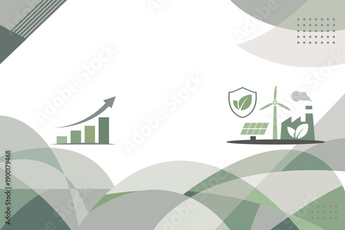 ESG sustainability business policy. sustainable development. Vector illustration.