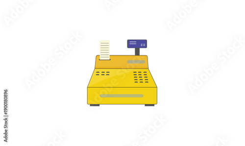 Electronic cash payment machine vector.
