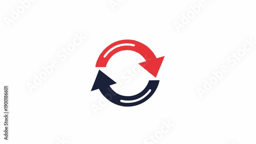 Circular Arrows Logo Symbol Design.
