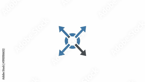 Four blue arrows in a circle.