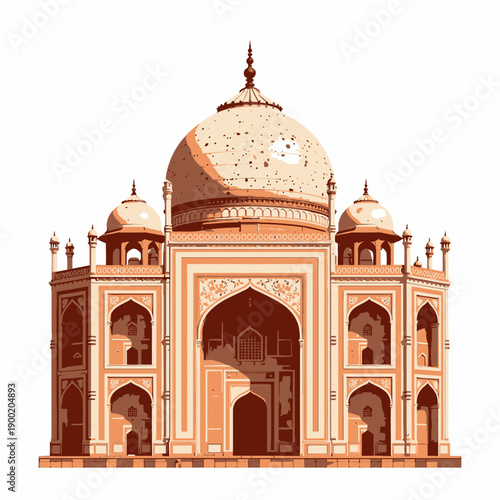 Architectural Marvel with Majestic Symmetry, Intricate Design Elements, and Iconic Dome Signifying Timeless Elegance in Historical Monumental Structures