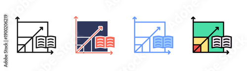 Study Patterns Icon Set Multiple Style Collection
