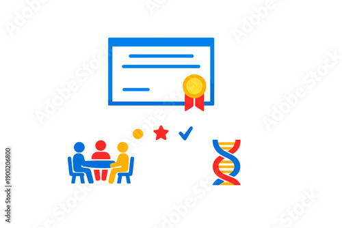 Meeting on genetic research plan and certification process takes place with team discussing project details