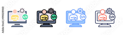 Skill Assessment Icon Set Multiple Style Collection