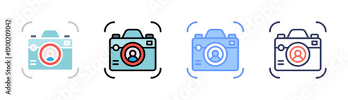 Proctoring Tools Icon Set Multiple Style Collection