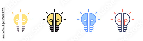 Knowledge Gaps Icon Set Multiple Style Collection