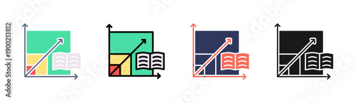 Study Patterns Icon Set Multiple Style Collection