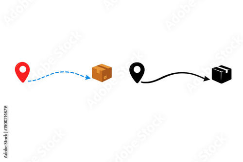Guide to package delivery process from sender to destination during daytime hours