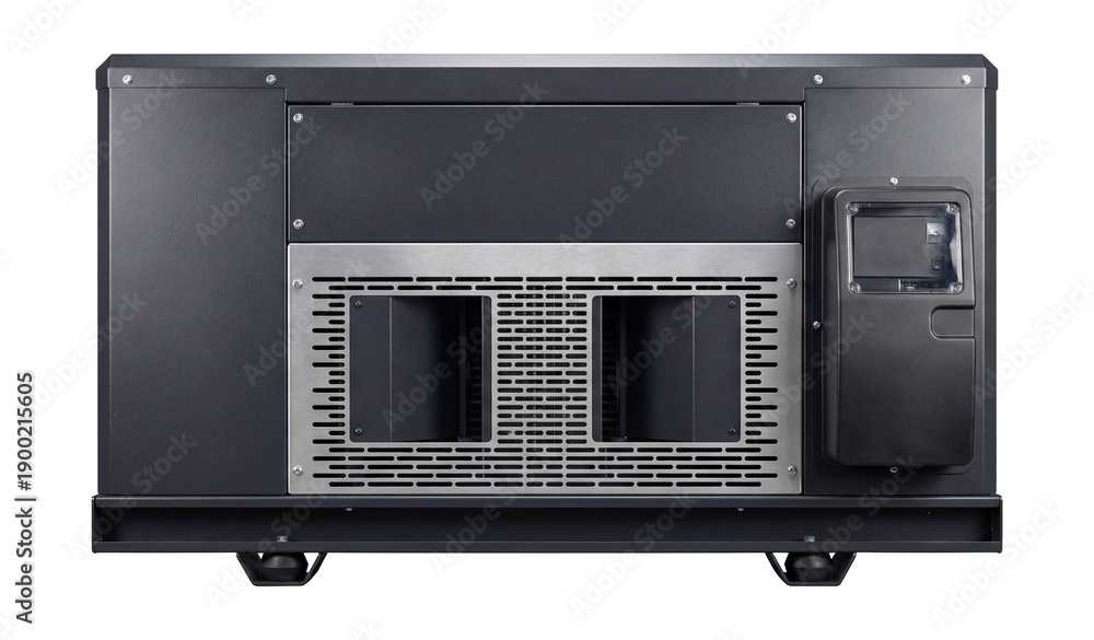 Obraz premium High-capacity diesel generator with a voltage regulator.