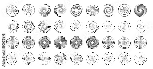 Abstract circular dotted frame with radial energy lines. Perfect for techno designs, banners, and posters. Modern vector round illustration PNG.