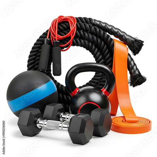 Fitness equipment for strength training and exercise routine