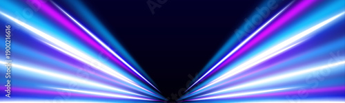 Glowing turquoise neon lines twist along dark background. Spiral motion trails convey futuristic speed and energy. Perfect PNG for sci-fi and cyber designs.