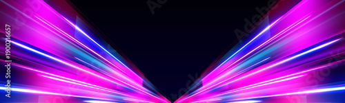 Neon cyan and magenta spiral streaks radiate outward with glowing highlights. Dynamic motion blur conveys high-speed energy flow. Perfect PNG for futuristic and cyber designs.