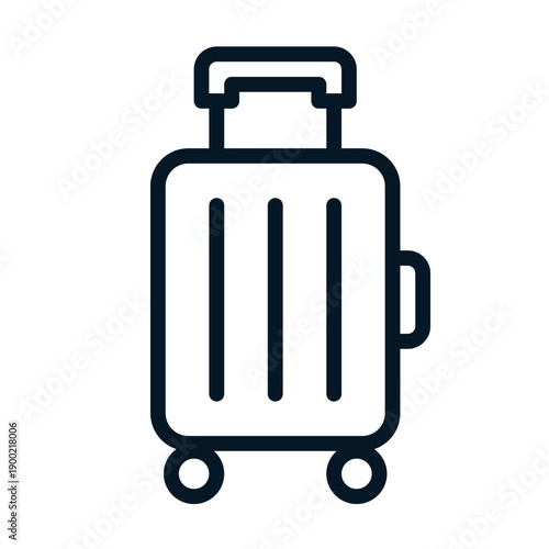 Travel Suitcase Luggage Outline Icon