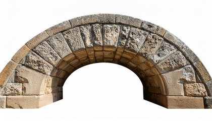 Rough Stone Archway Structure Isolated On A Transparent Background
