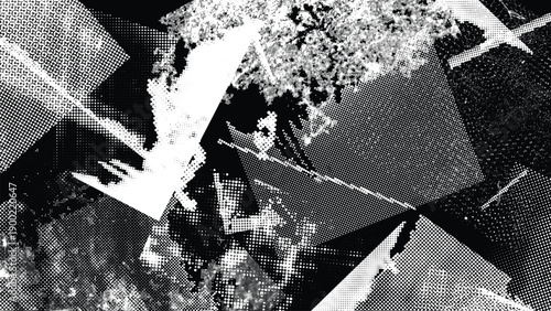 Foto Glitch distorted grungy overlay grange texture