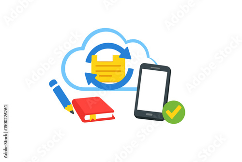 Cloud storage helps with data backup for phone and notebook updates in digital workspace