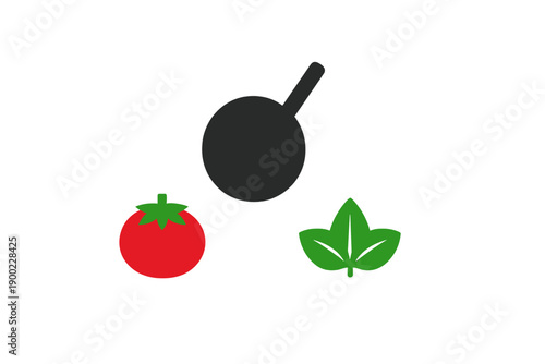 Cooking with tomatoes and fresh herbs in a kitchen setting during the afternoon