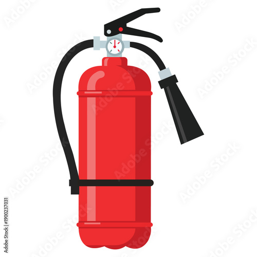 Fire Extinguisher: A simple yet impactful image of a fire extinguisher, its red body a symbol of safety and preparedness. Emphasizing the essential role it plays in protecting lives and property.
