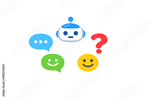 Chatbot interacts with user emotions in digital communication space during online conversations