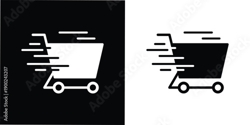 This icon is perfectly suited for e-commerce websites, mobile shopping apps, flash sale banners, fast checkout features, express delivery services