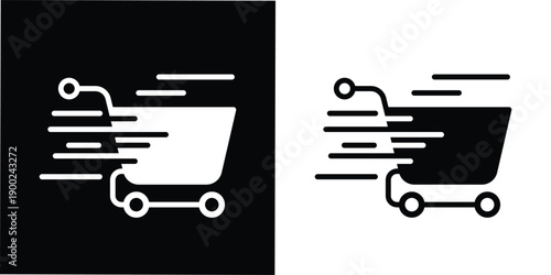 This icon is perfectly suited for e-commerce websites, mobile shopping apps, flash sale banners, fast checkout features, express delivery services
