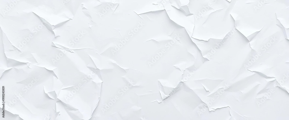 Naklejka premium Delicate, translucent white tissue paper, crinkled texture, surface, wedding