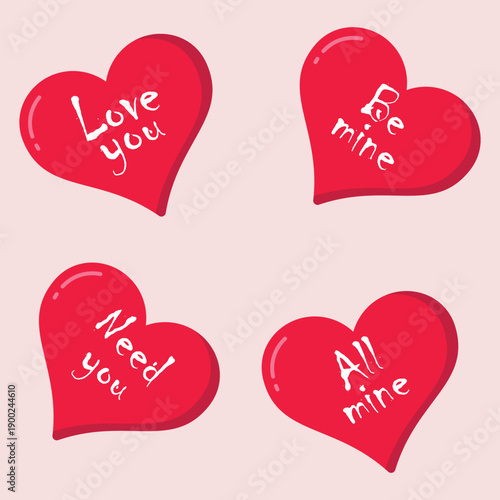 Sweet heart candy. Sweetheart candies isolated on white background, conversation sweets for valentines day, valentine sugar food hearts