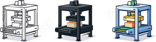 Unified Packaging Machines. Optimized throughput outcome represented by a compact packaging machine with box frame and sealing