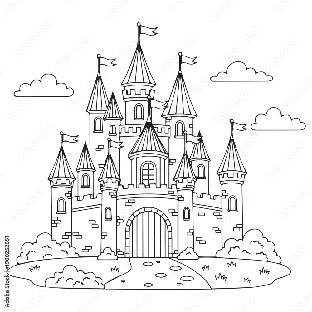 Fototapeta premium Fairy Tale Castle